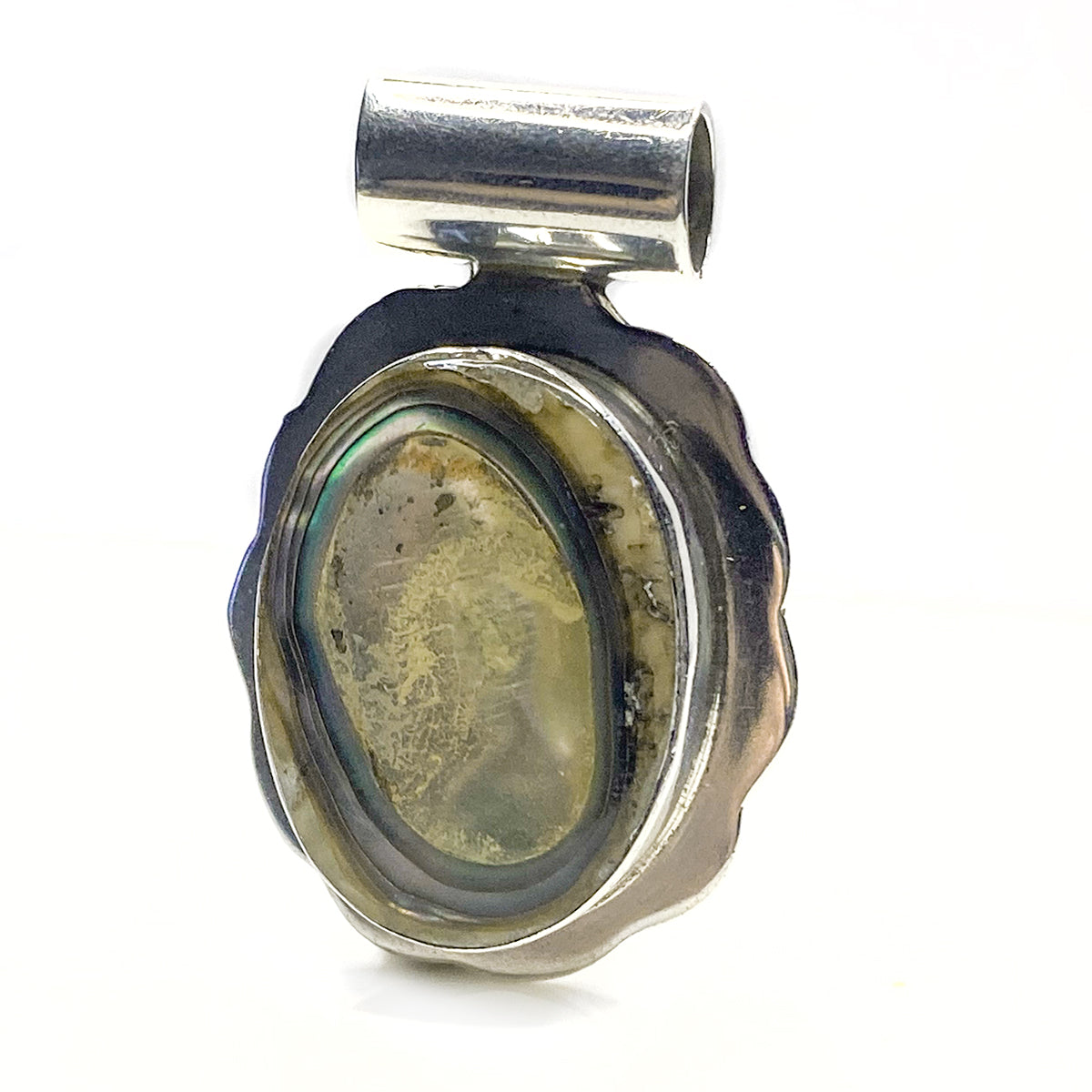 Great Lakes Boutique Silver &amp; Abalone Pendant