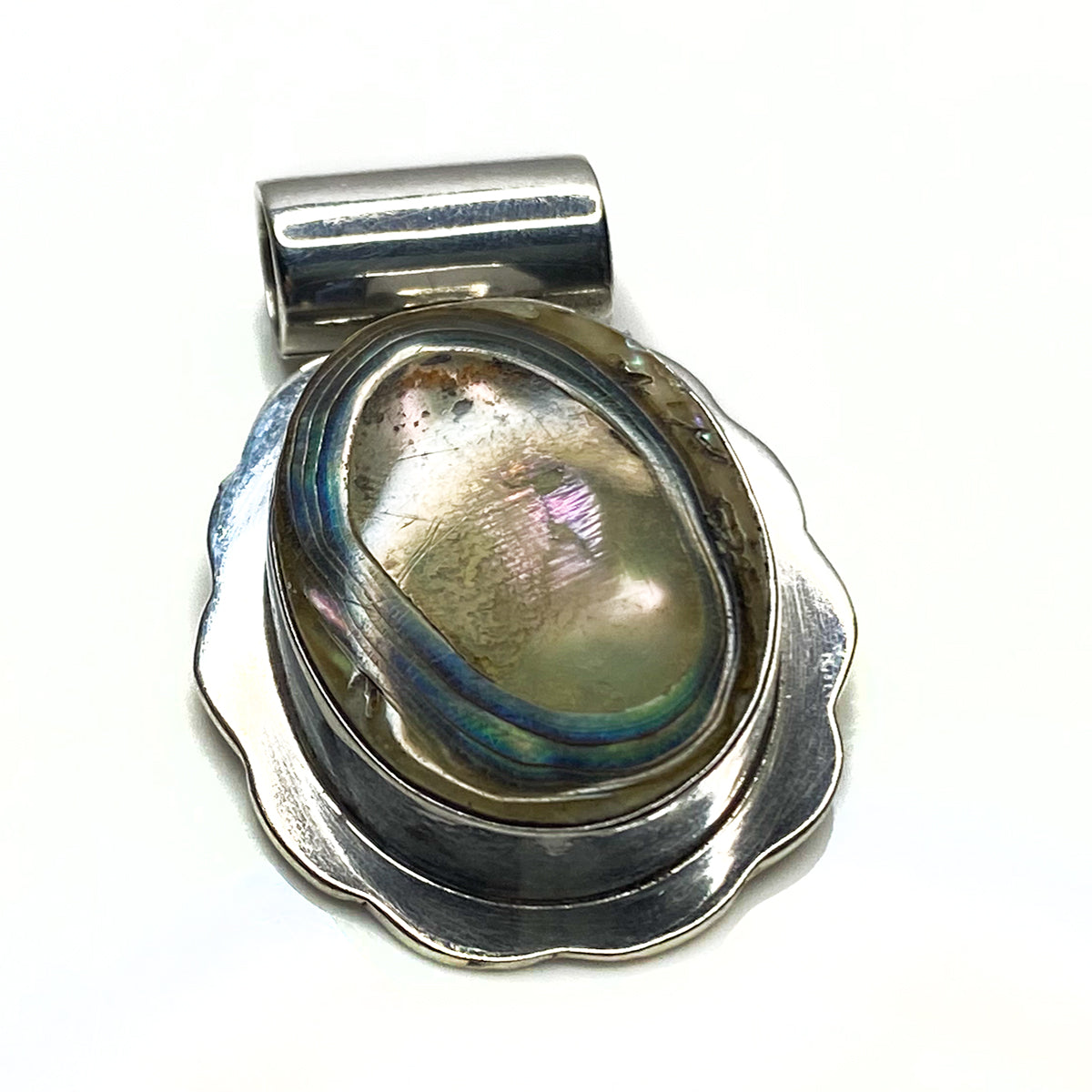 Great Lakes Boutique Silver &amp; Abalone Pendant