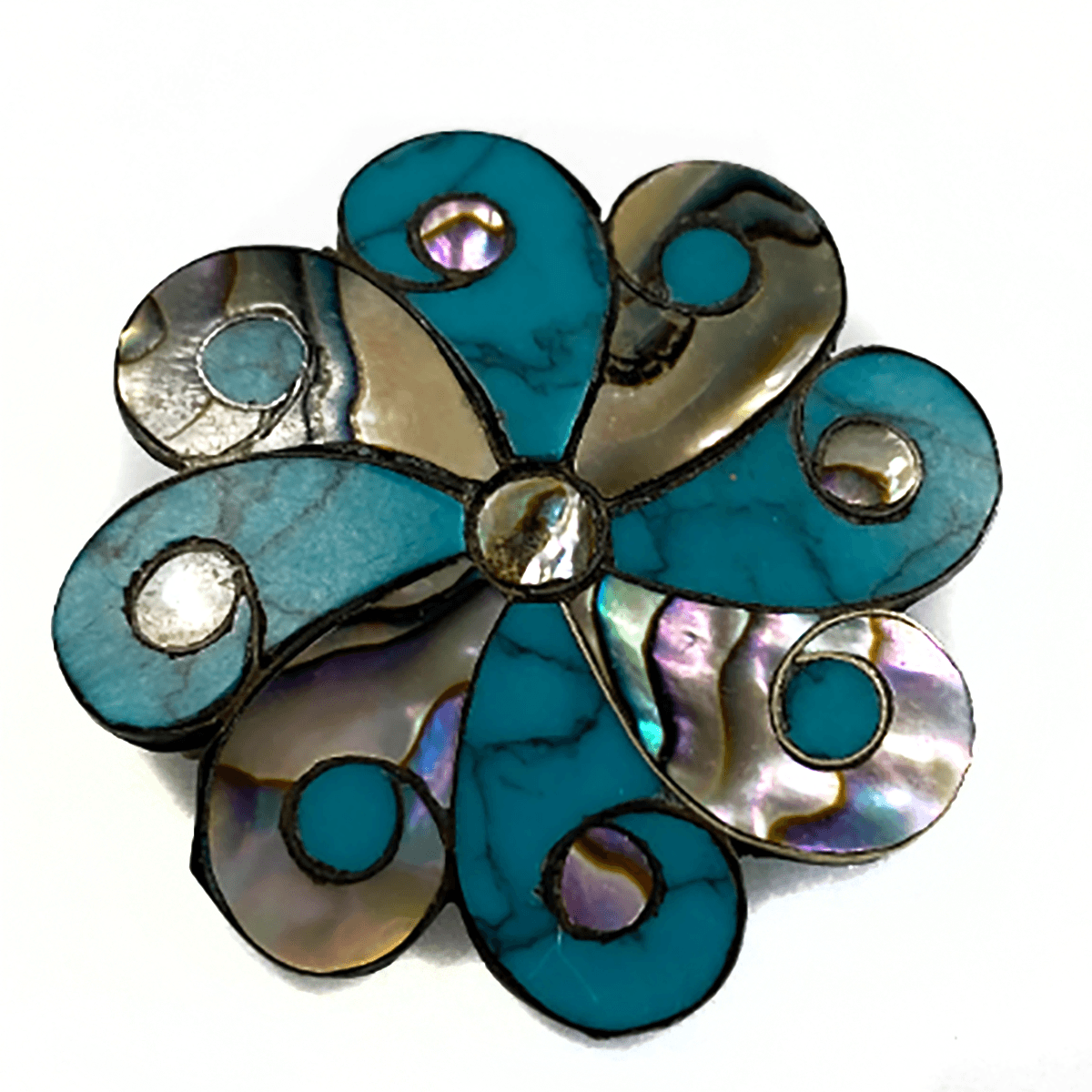 Great Lakes Boutique Pearl &amp; Turquoise Pin / Pendant