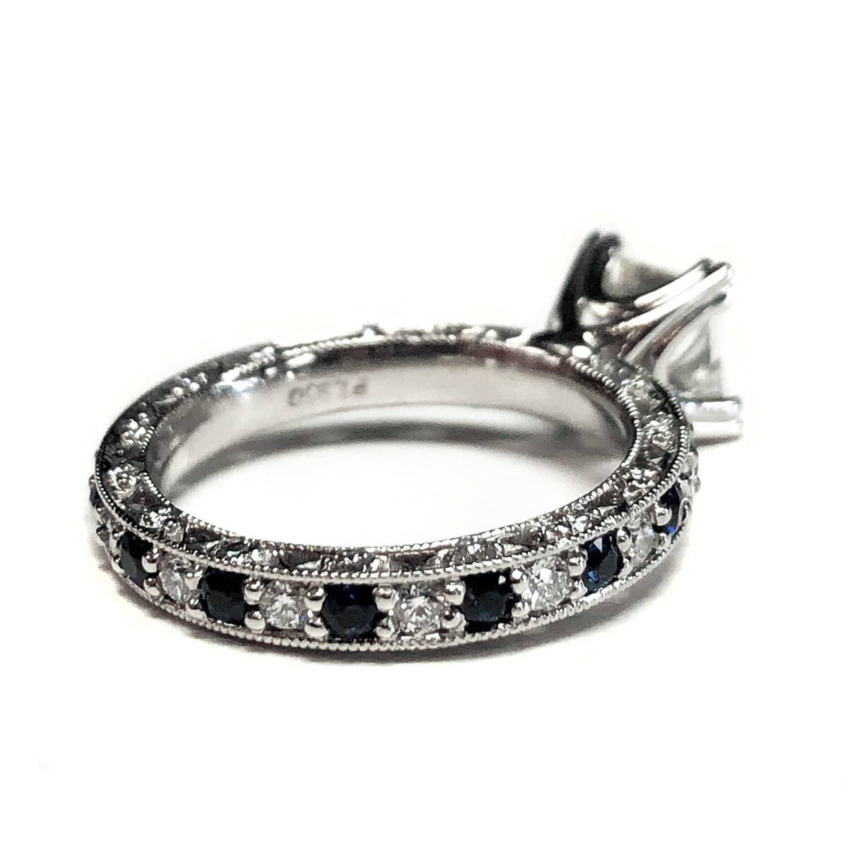 Great Lakes Coin Platinum Sapphire &amp; Diamond Eternity Ring