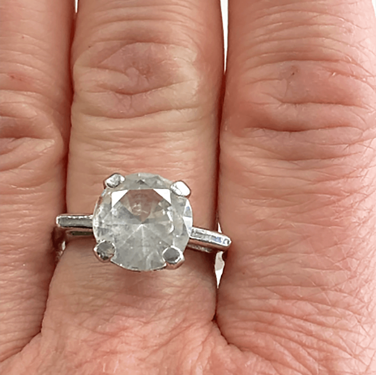 Great Lakes Boutique Silver &amp; Cubic Zirconia Solitaire Ring