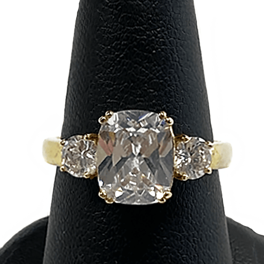 Gold Plated Cubic Zirconia Ring