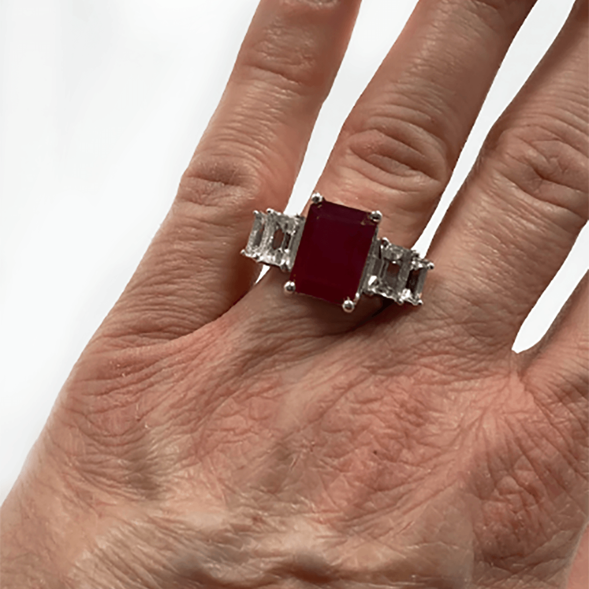 Great Lakes Boutique Silver &amp; Ruby Ring