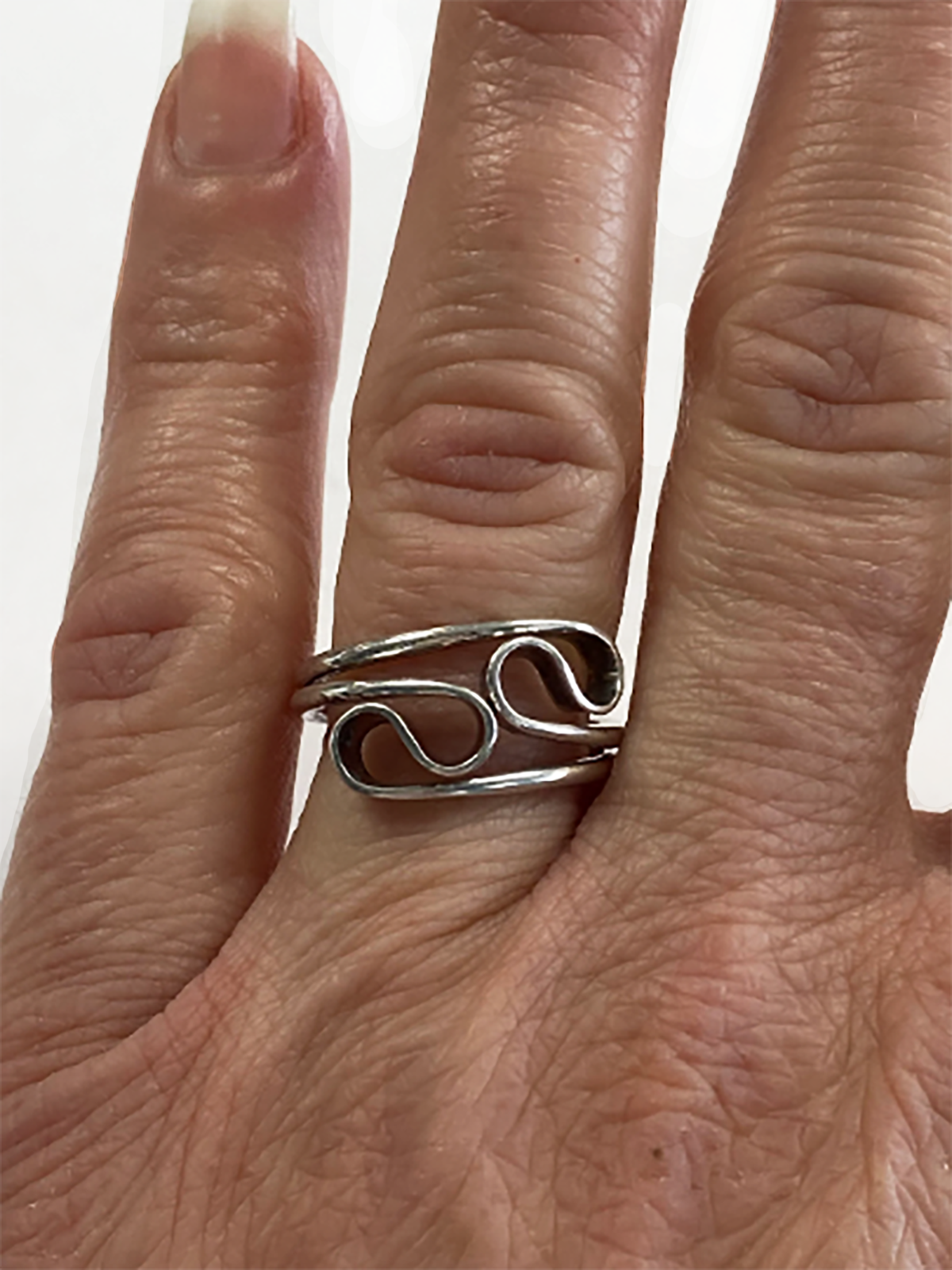 Great Lakes Boutique Abstract Silver Ring