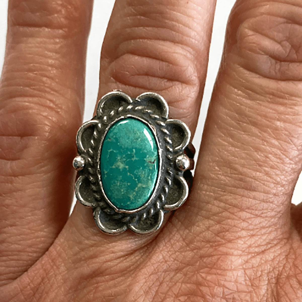 Vintage sterling 2025 silver turquoise rings