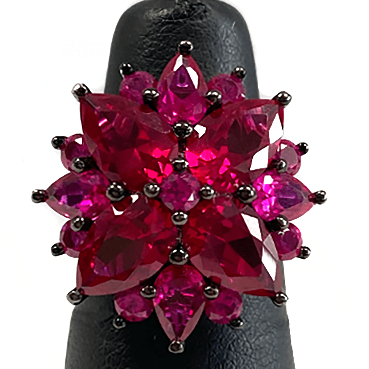 Great Lakes Boutique Silver &amp; Cubic Zirconia Statement Ring