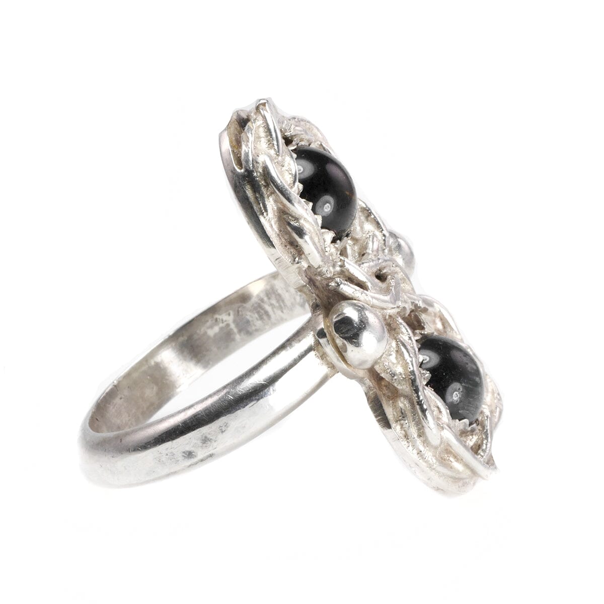 Great Lakes Boutique Silver &amp; Gray Cat&#39;s Eye Handmade Ring