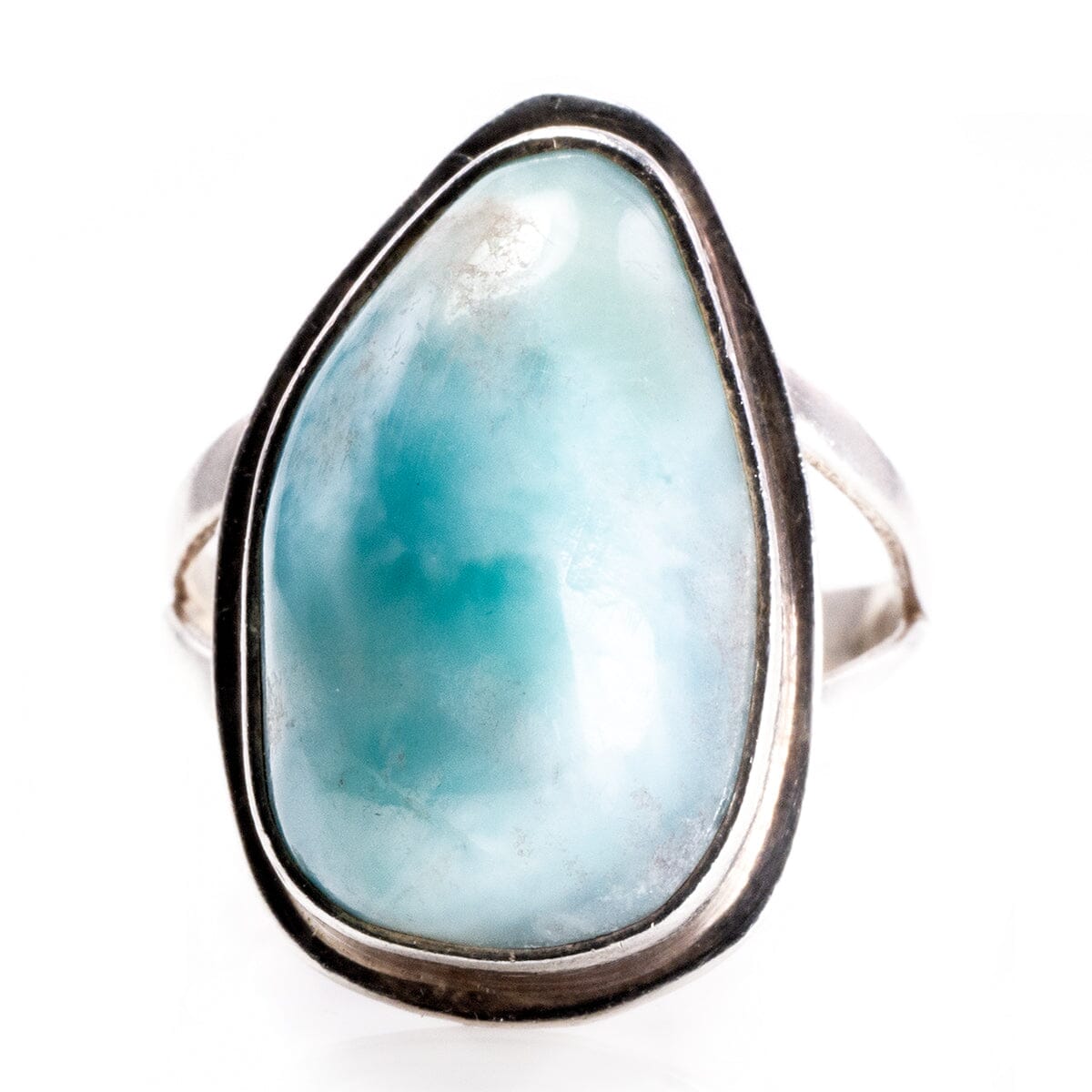 Great Lakes Boutique Handmade Silver &amp; Larimar Ring