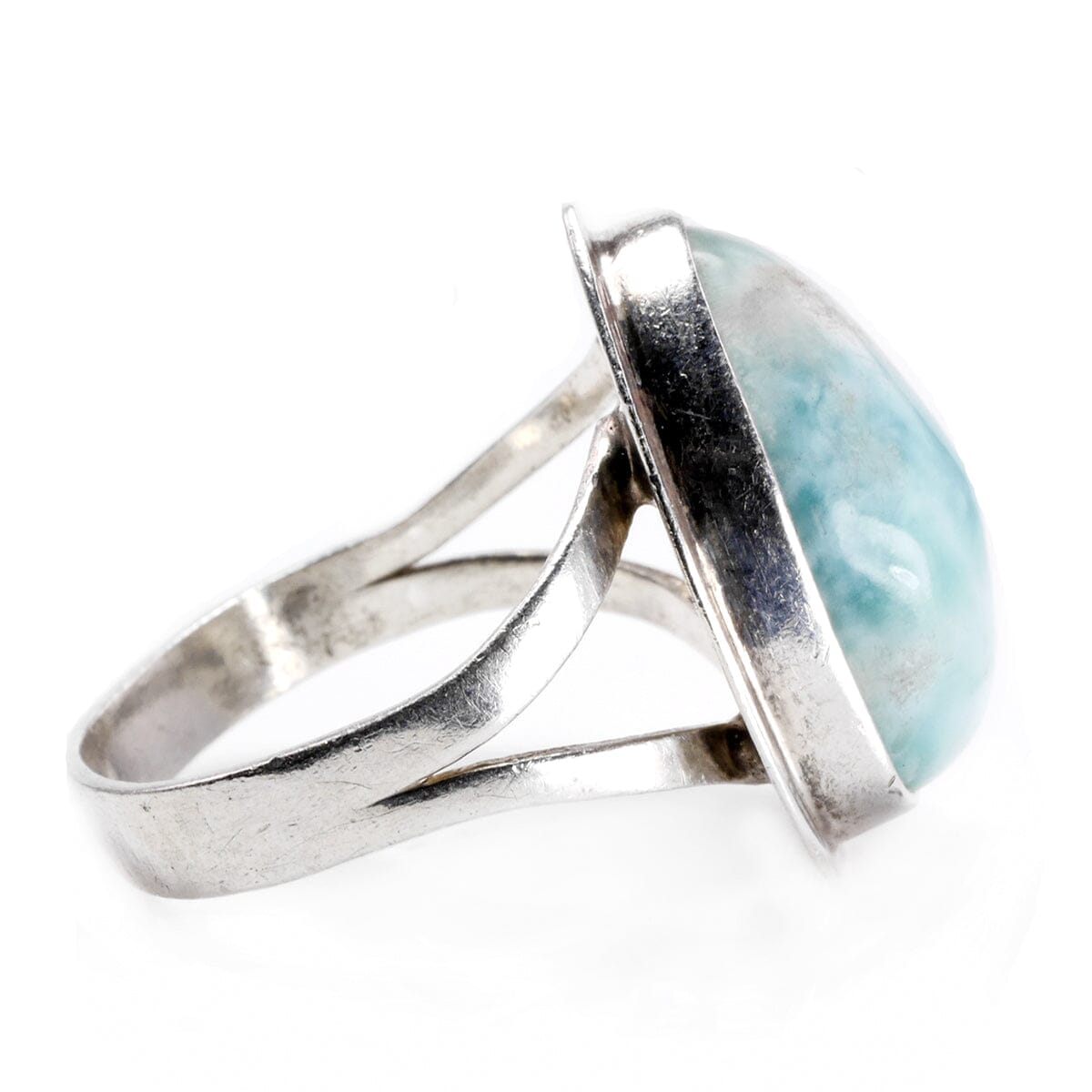 Great Lakes Boutique Handmade Silver &amp; Larimar Ring