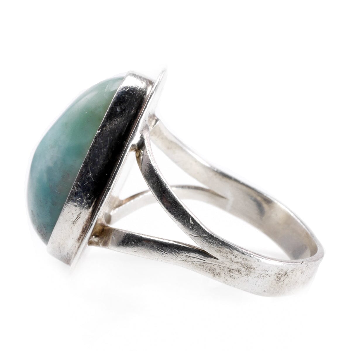 Great Lakes Boutique Handmade Silver &amp; Larimar Ring