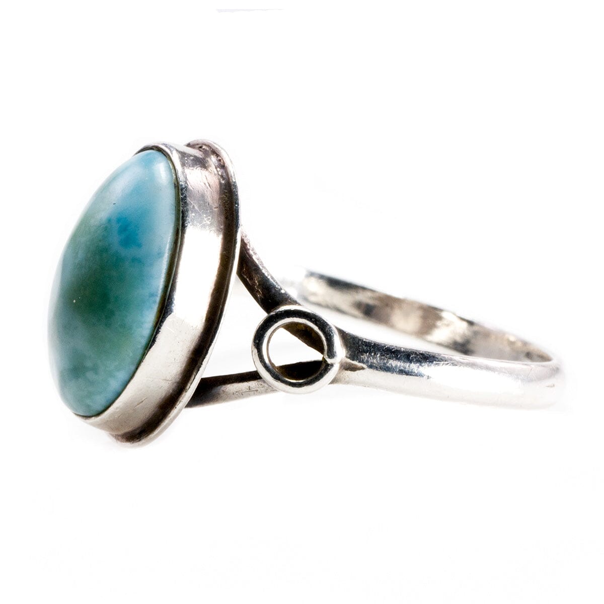 Great Lakes Boutique Handmade Silver &amp; Larimar Ring
