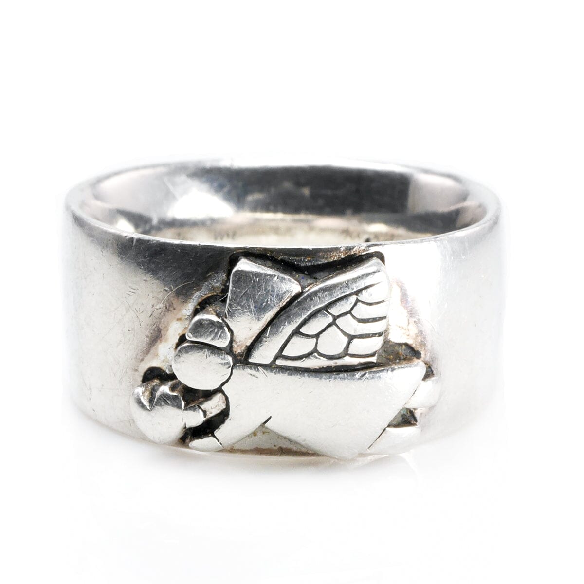 Great Lakes Boutique Silver Guardian Angel Ring
