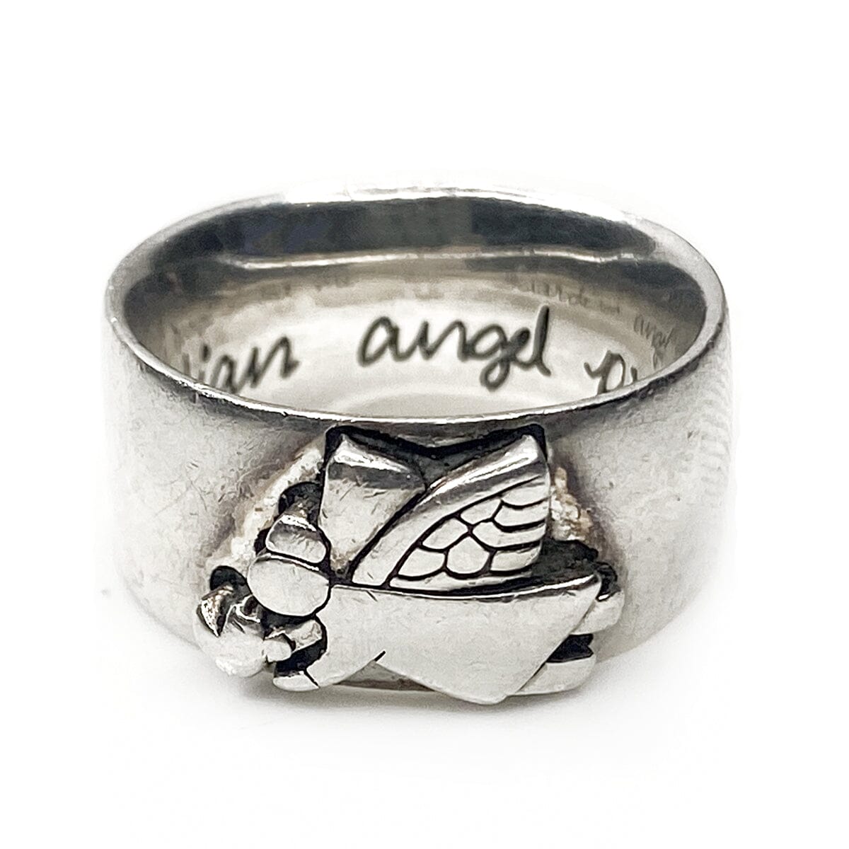 Great Lakes Boutique Silver Guardian Angel Ring