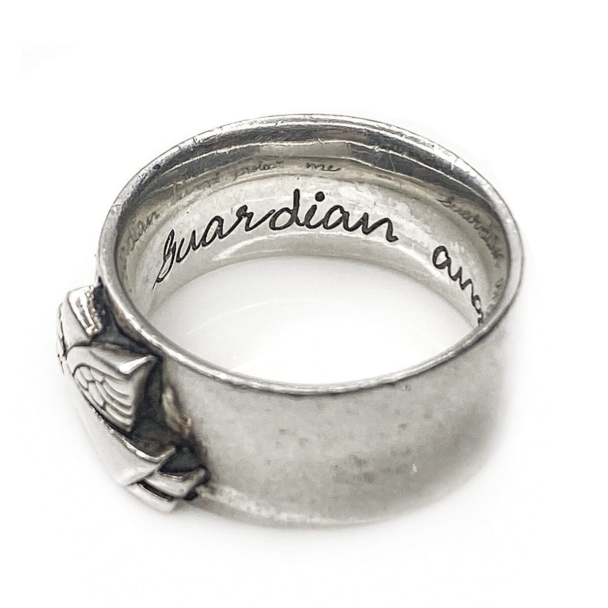Great Lakes Boutique Silver Guardian Angel Ring