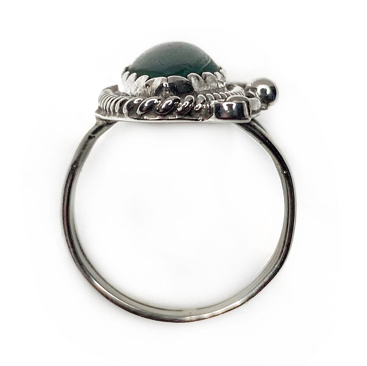 Great Lakes Boutique Native American Silver &amp; Malachite Ring