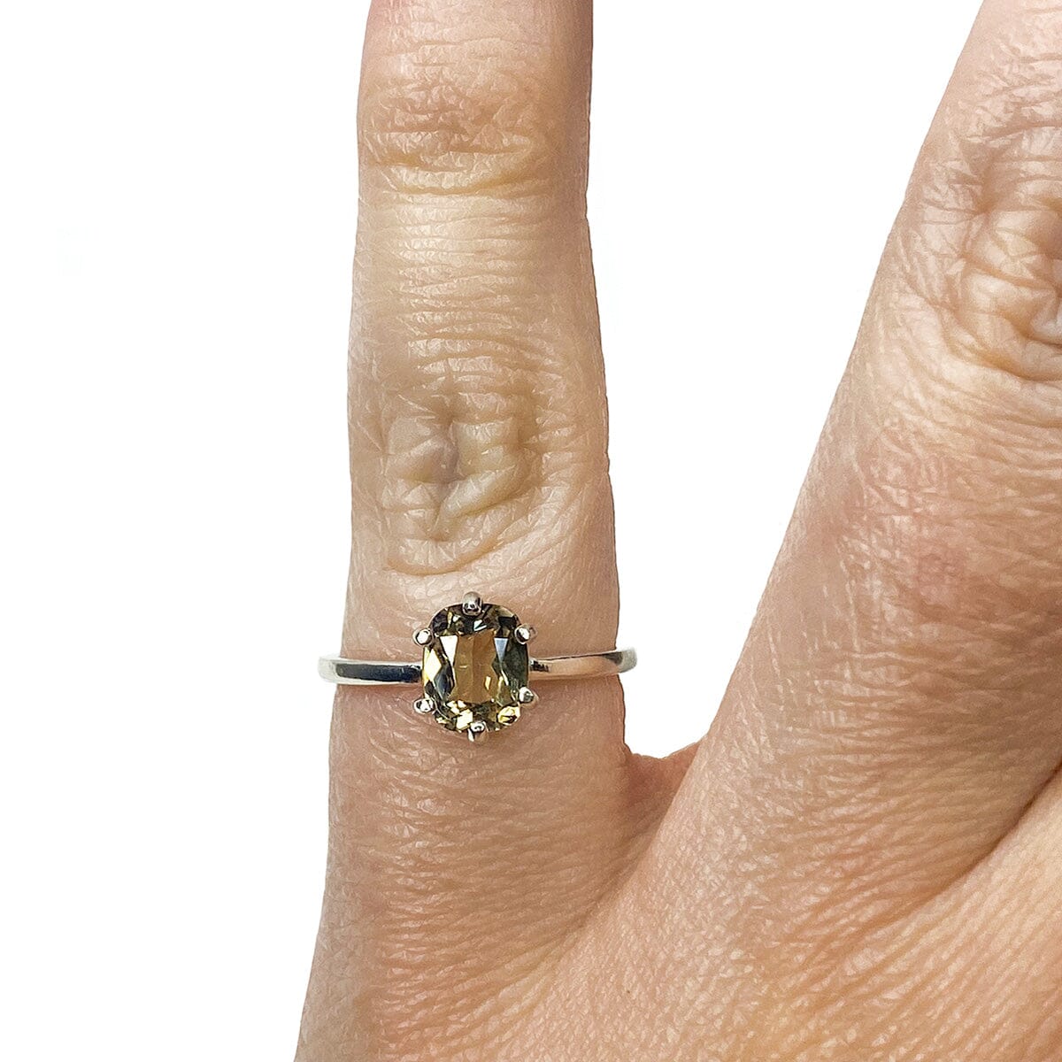 Great Lakes Boutique Silver &amp; Yellow Amethyst Ring
