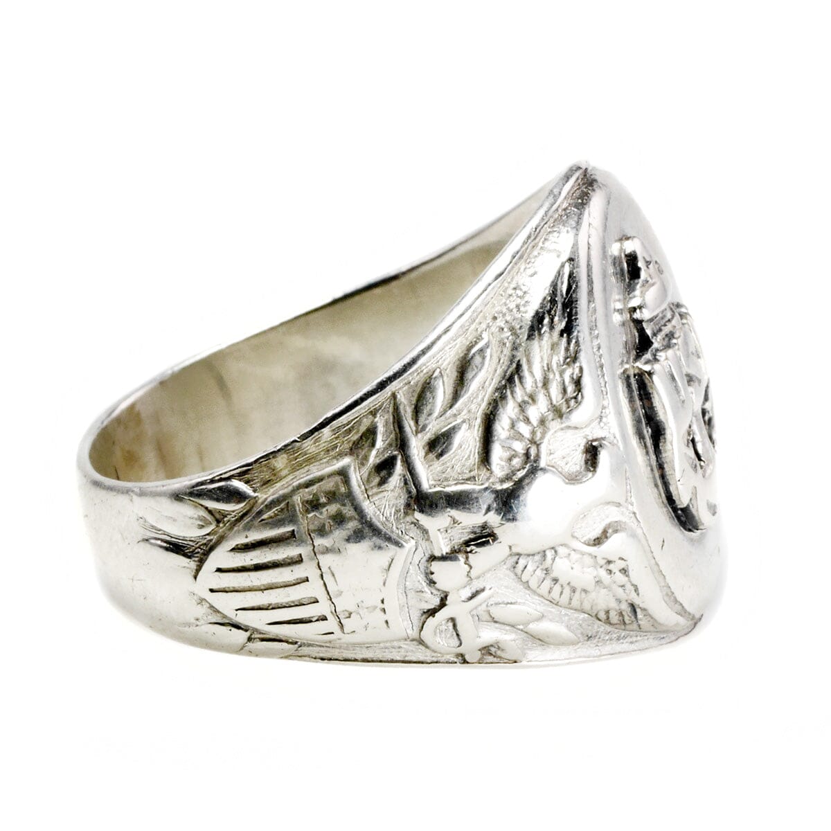 Great Lakes Boutique Vintage Silver US Navy Signet Ring