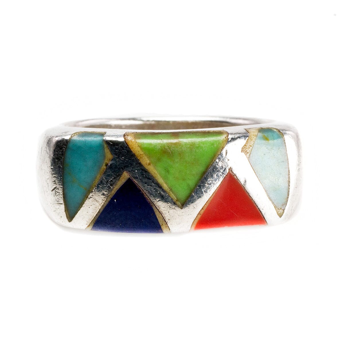Great Lakes Boutique Southwestern Silver &amp; Gemstone Band
