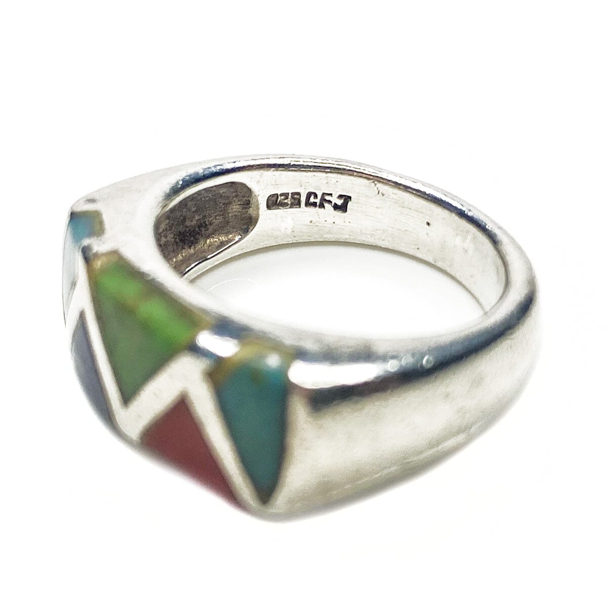 Great Lakes Boutique Southwestern Silver &amp; Gemstone Band