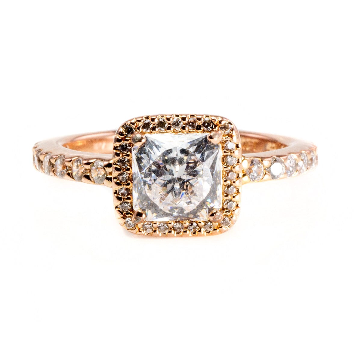 Great Lakes Boutique Pandora Rose Plated Halo Ring