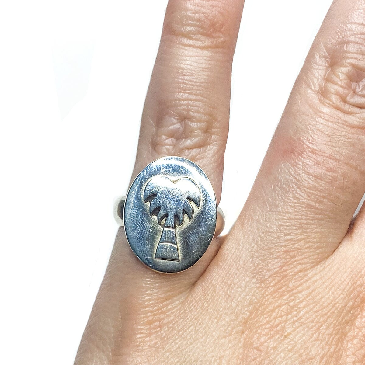Great Lakes Boutique Silver Palm Tree Ring