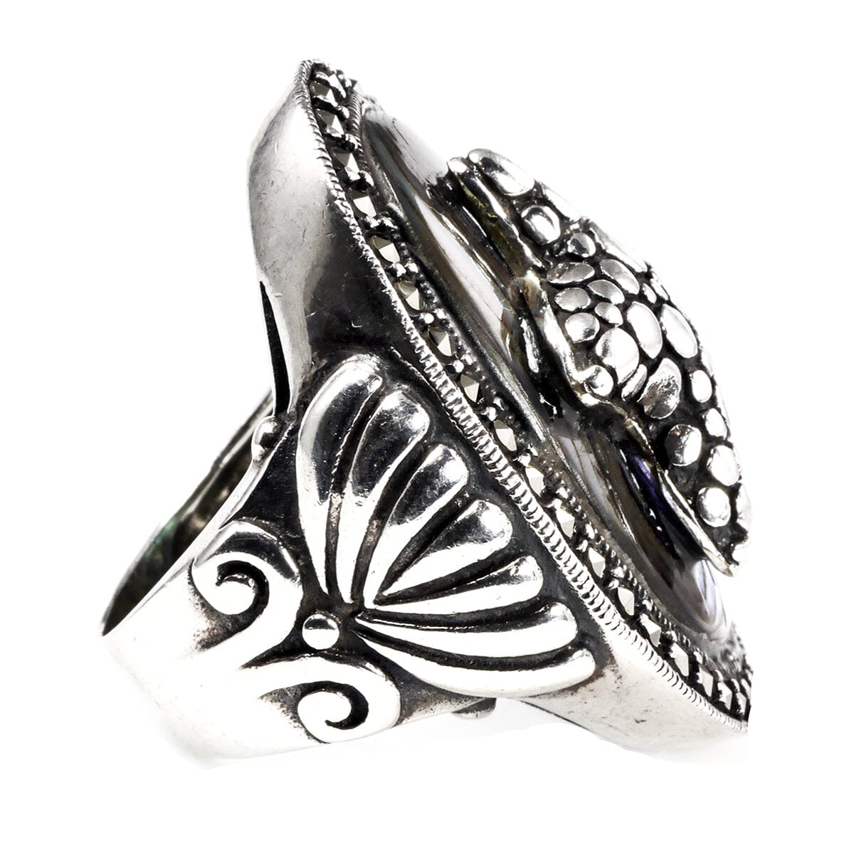 Great Lakes Boutique Silver & Abalone Starfish Ring