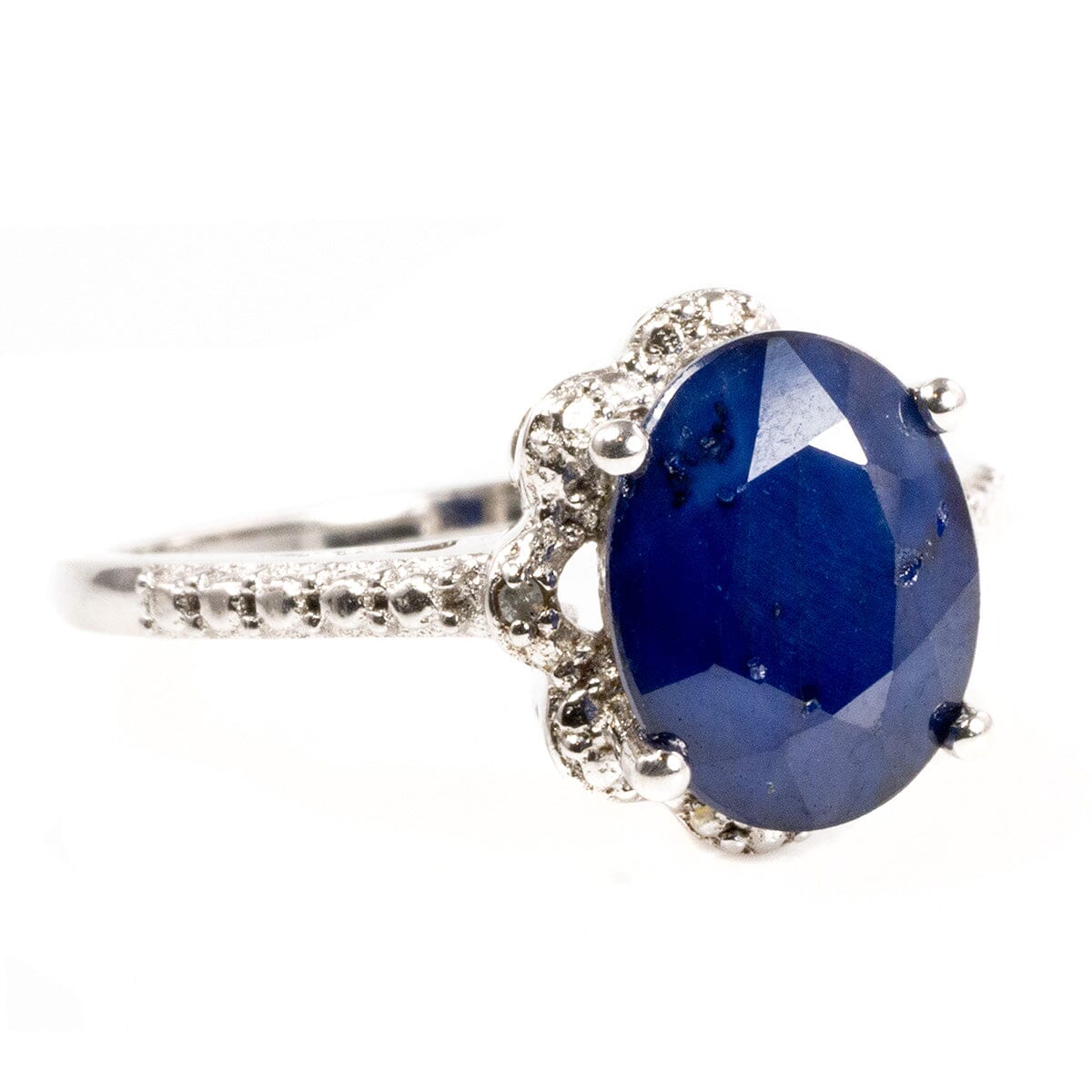 Great Lakes Boutique Silver &amp; Sapphire Diamond Ring