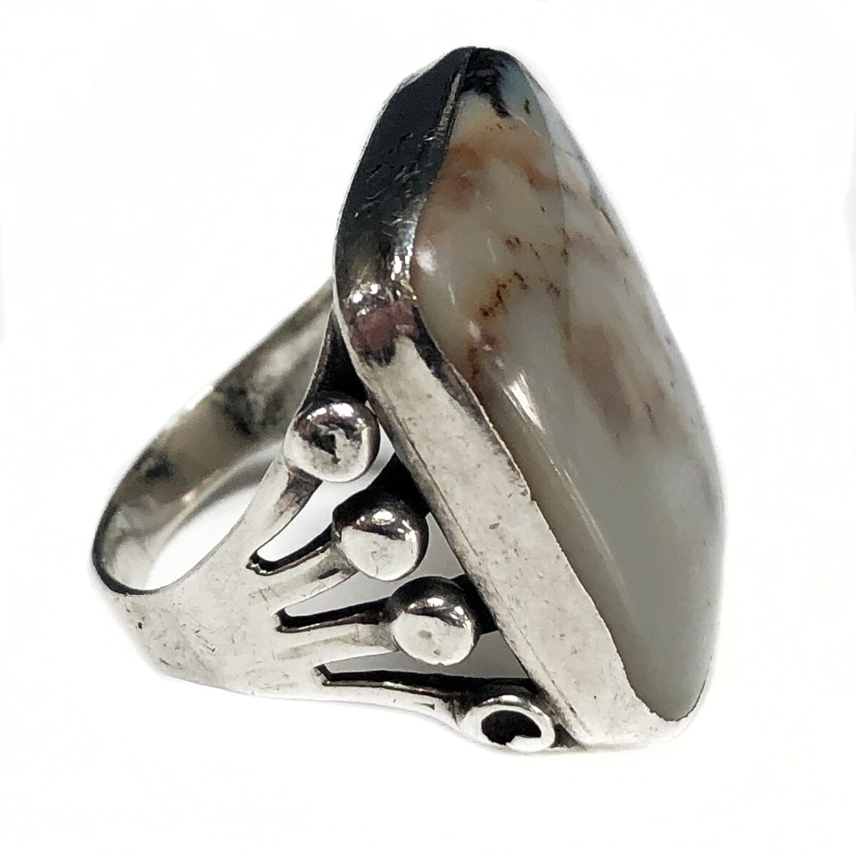Great Lakes Boutique Silver &amp; Agate Ring