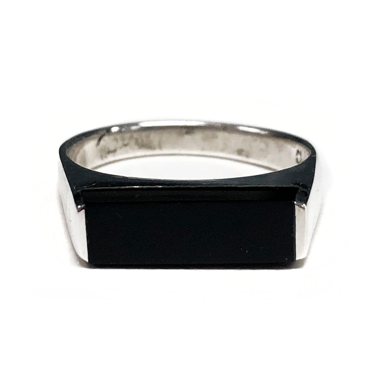 Great Lakes Coin Silver & Black Onyx Ring