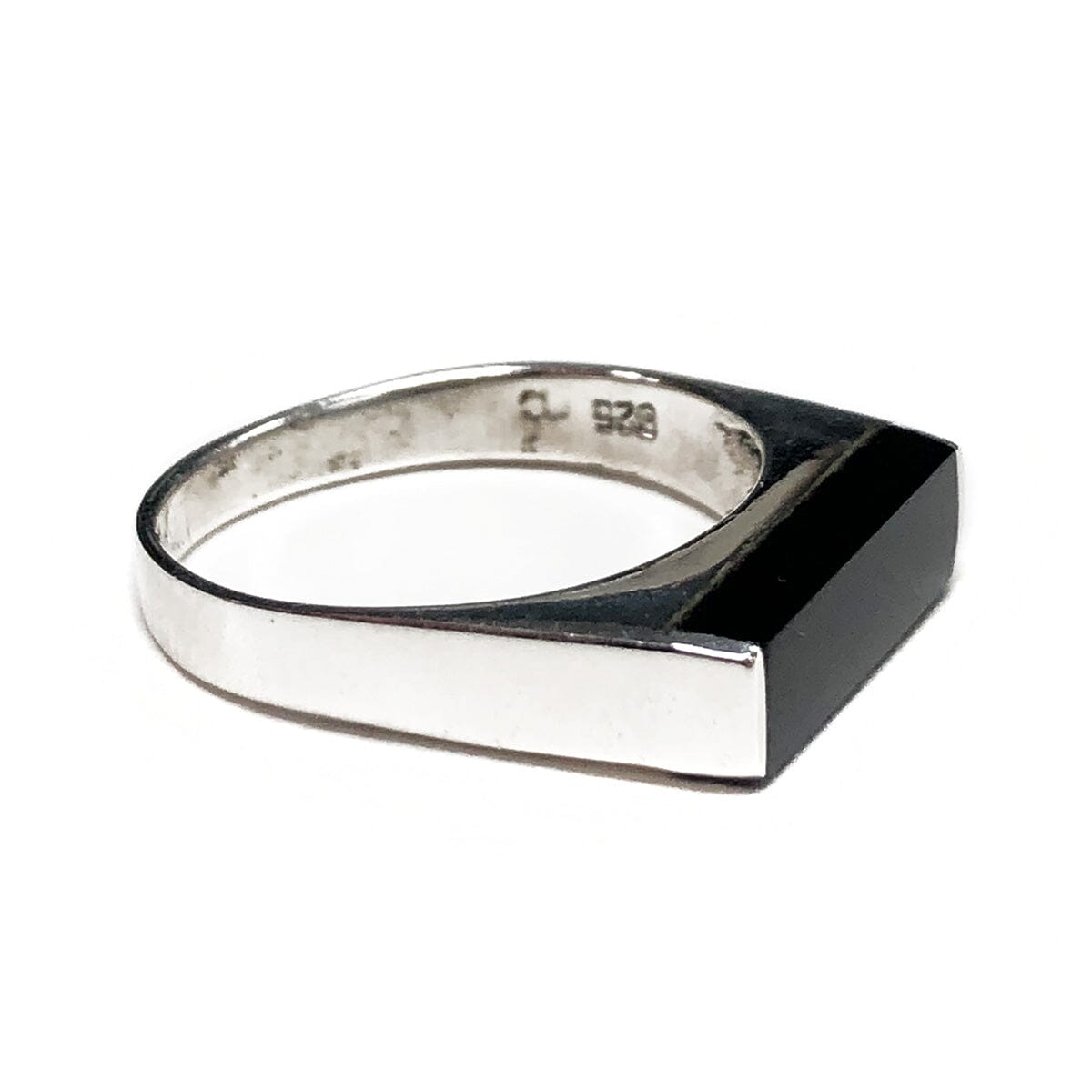 Great Lakes Coin Silver & Black Onyx Ring