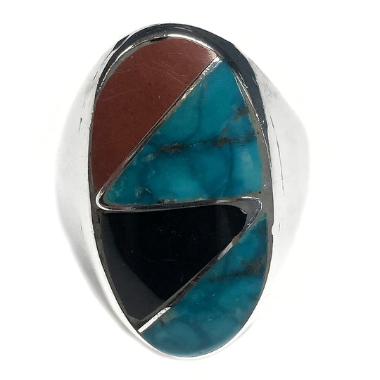 Navajo Silver & Turquoise Ring