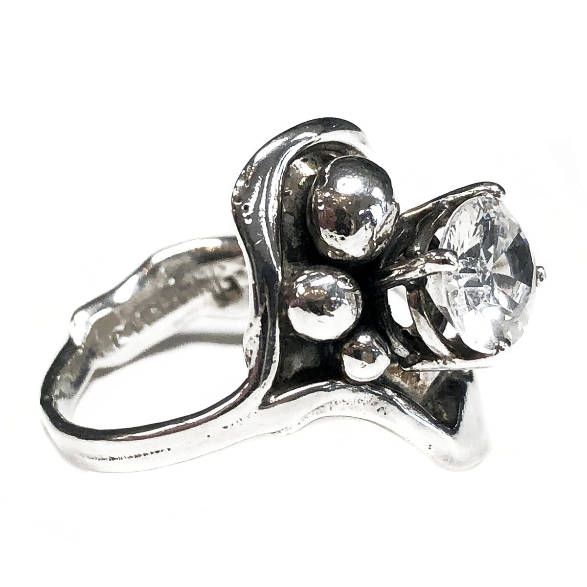 Great Lakes Coin Silver &amp; Cubic Zirconia Ring