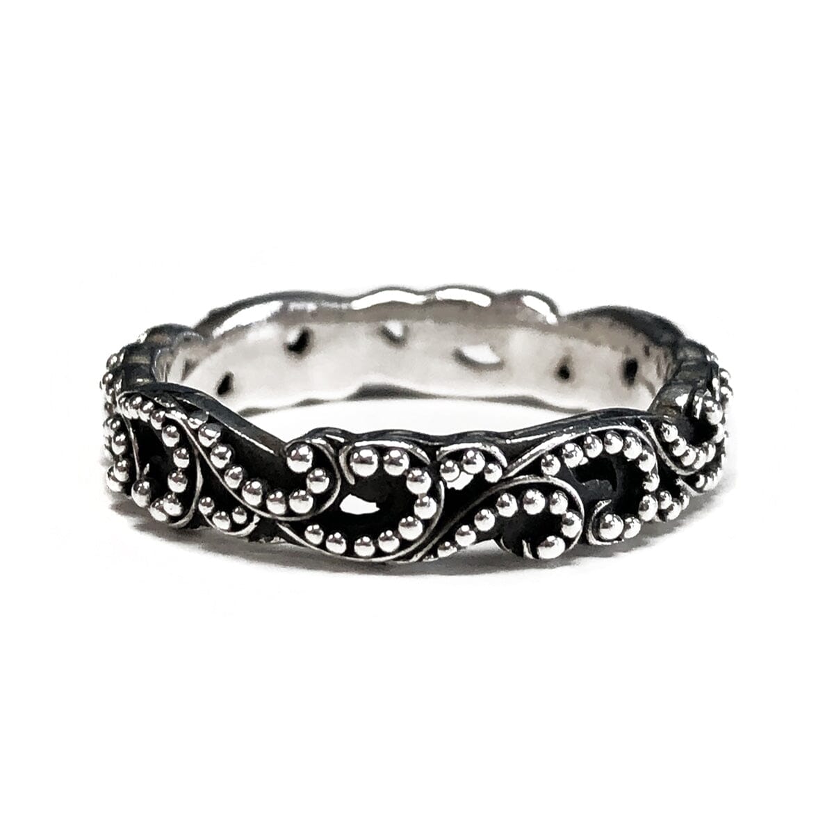 Great Lakes Coin Lois Hill Silver Granulated Oxidized Ring