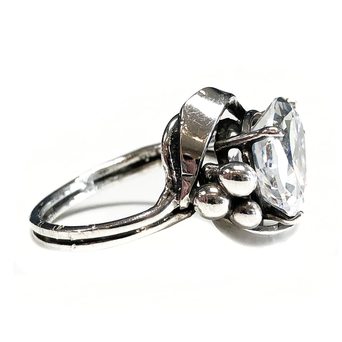 Great Lakes Coin Silver &amp; Cubic Zirconia Ring