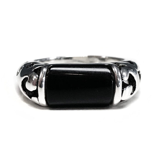 Silver & Black Onyx Ring
