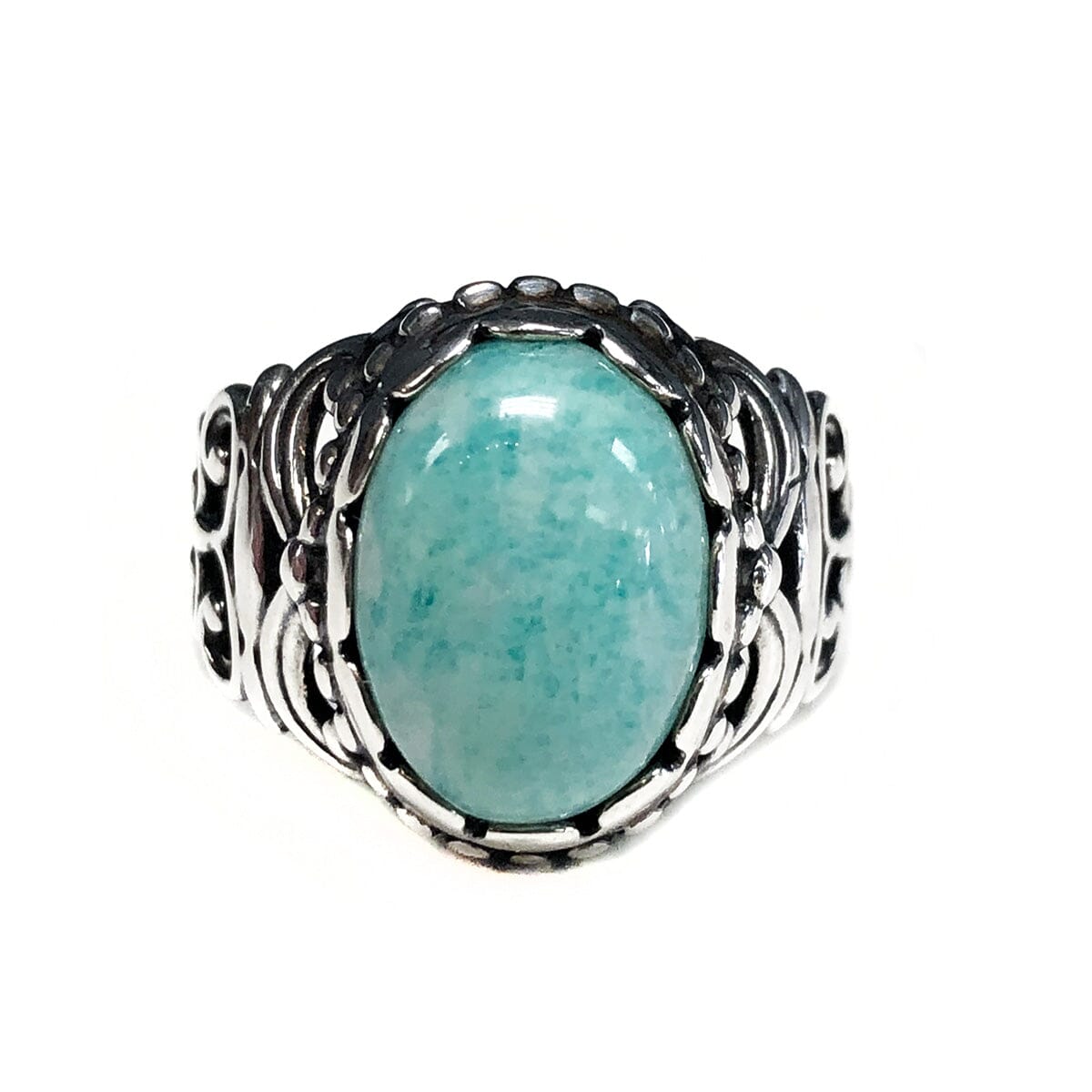 Great Lakes Coin Carolyn Pollack Silver &amp; Amazonite Ring