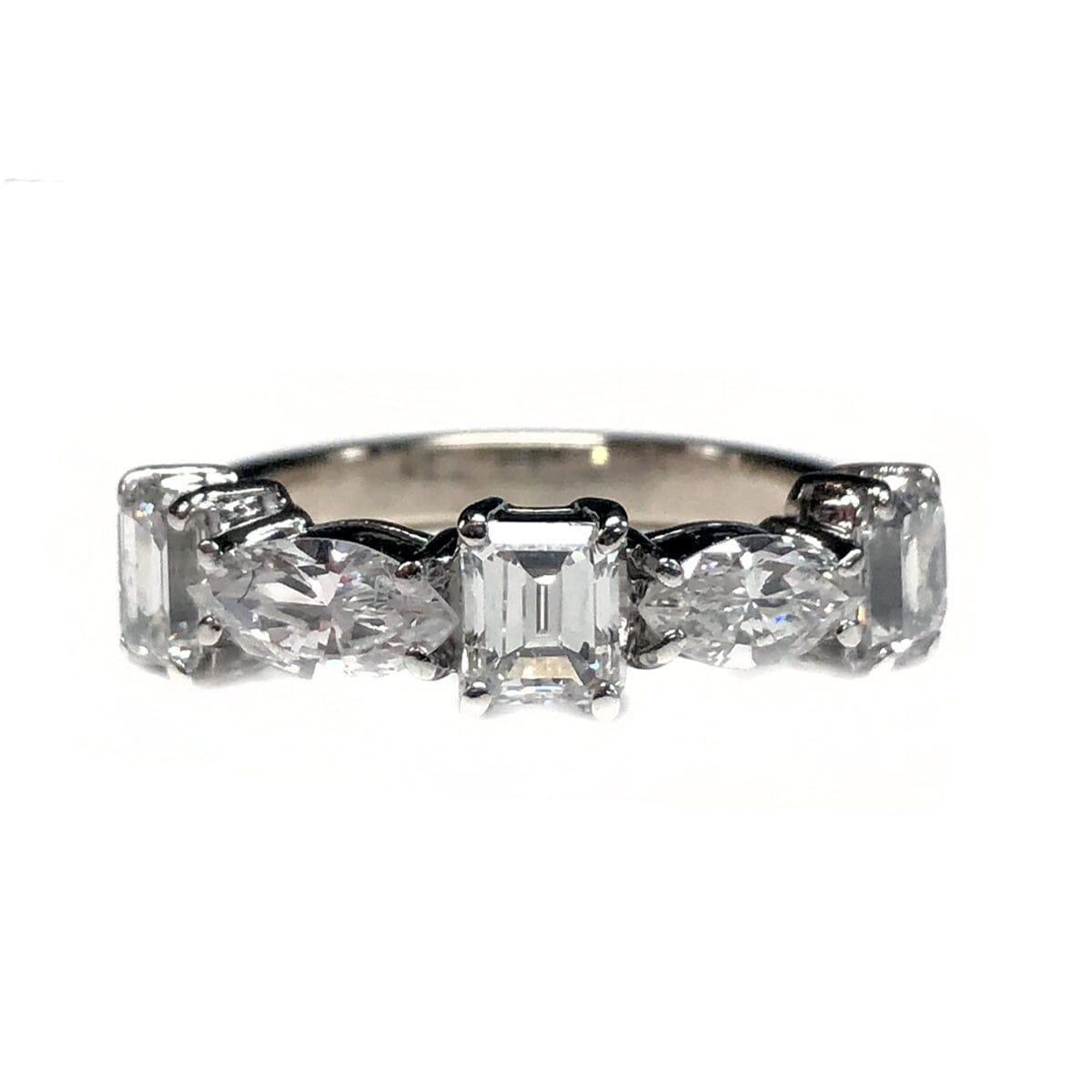 Great Lakes Coin 18 k White Gold &amp; Platinum Diamond Ring