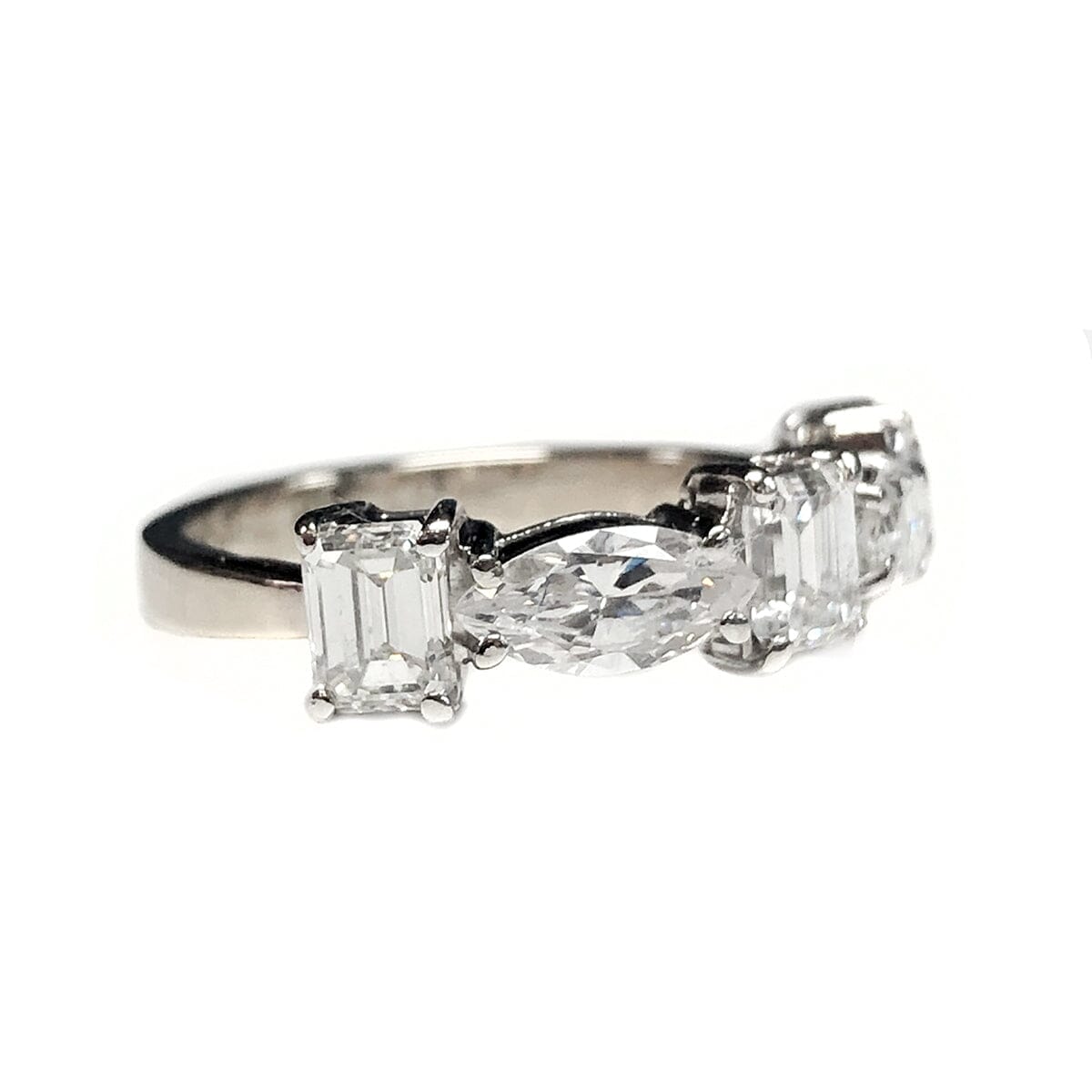 Great Lakes Coin 18 k White Gold &amp; Platinum Diamond Ring