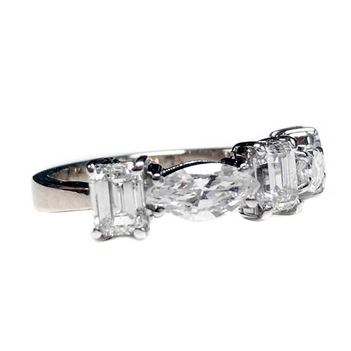 Great Lakes Coin 18 k White Gold &amp; Platinum Diamond Ring