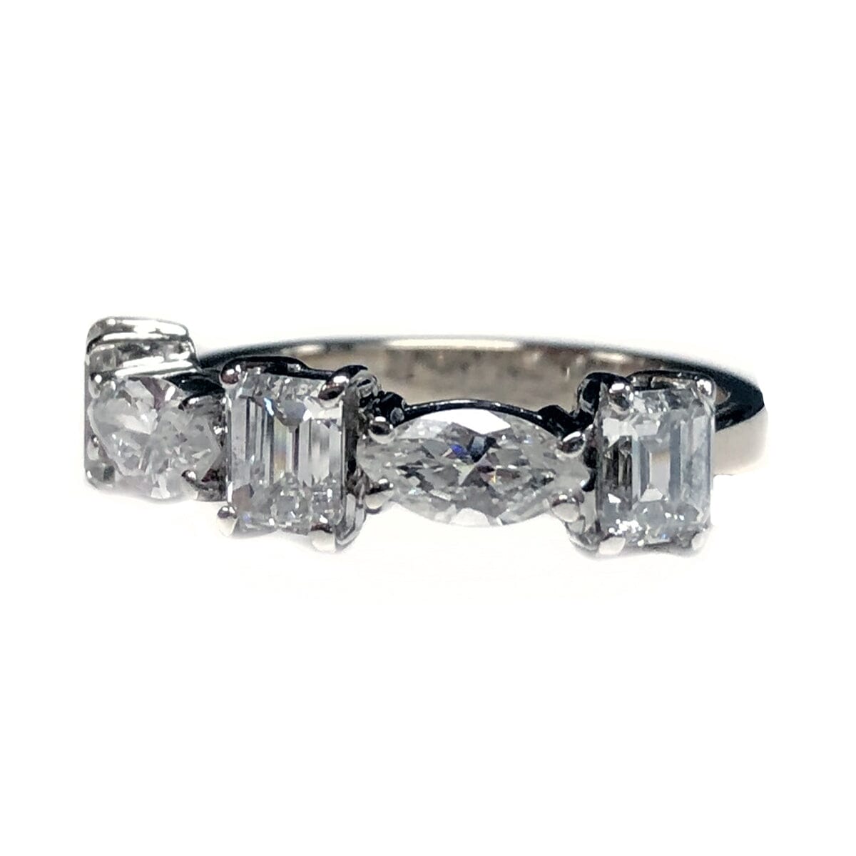 Great Lakes Coin 18 k White Gold &amp; Platinum Diamond Ring