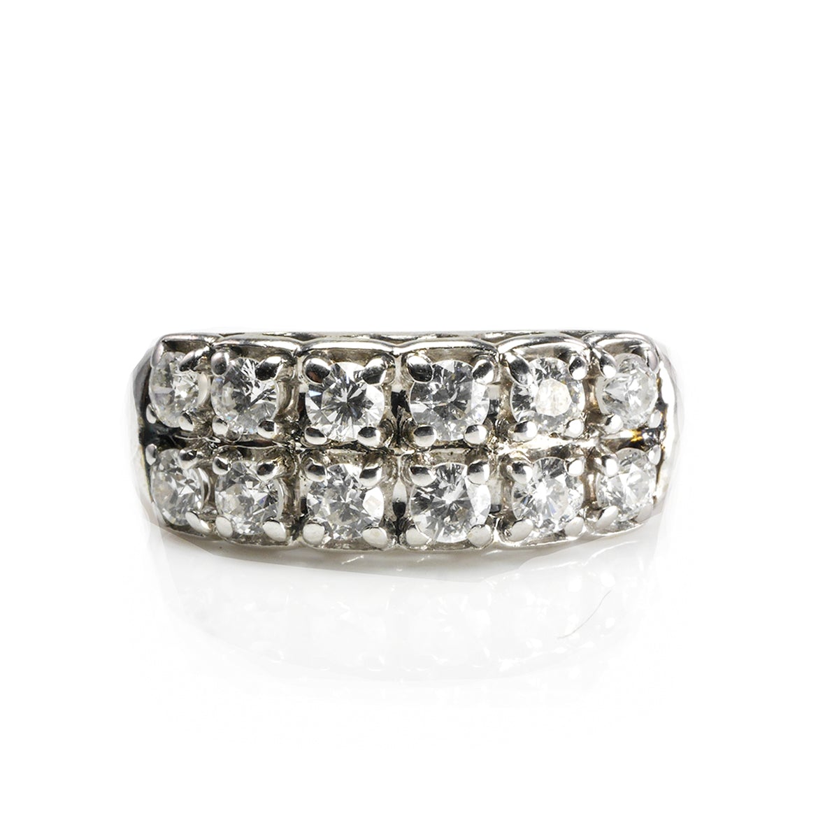 Great Lakes Boutique 14 k White Gold Diamond Ring