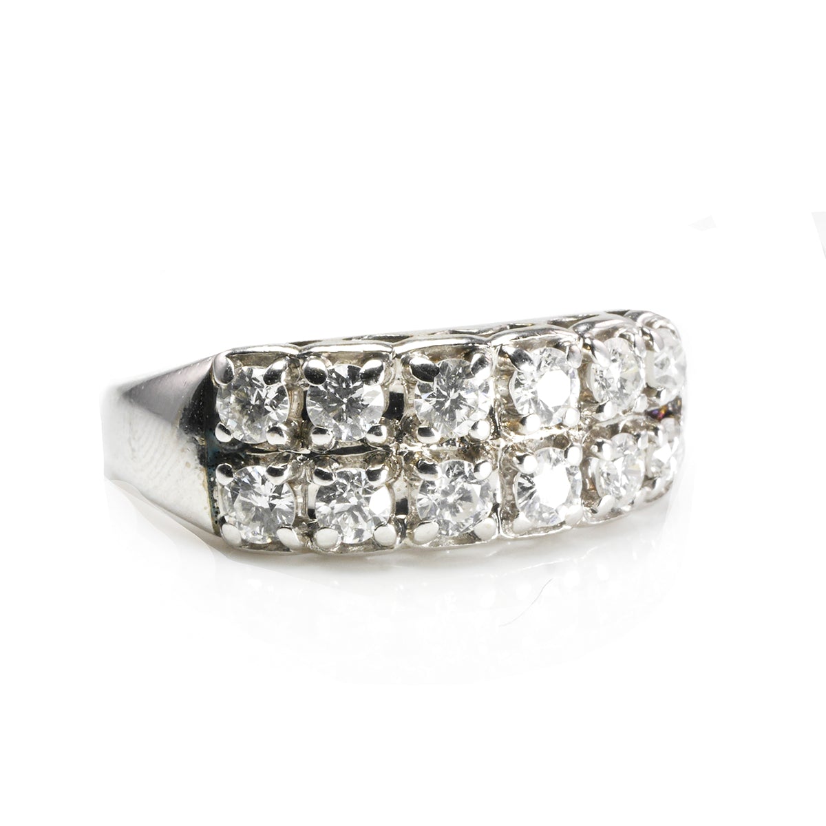 Great Lakes Boutique 14 k White Gold Diamond Ring