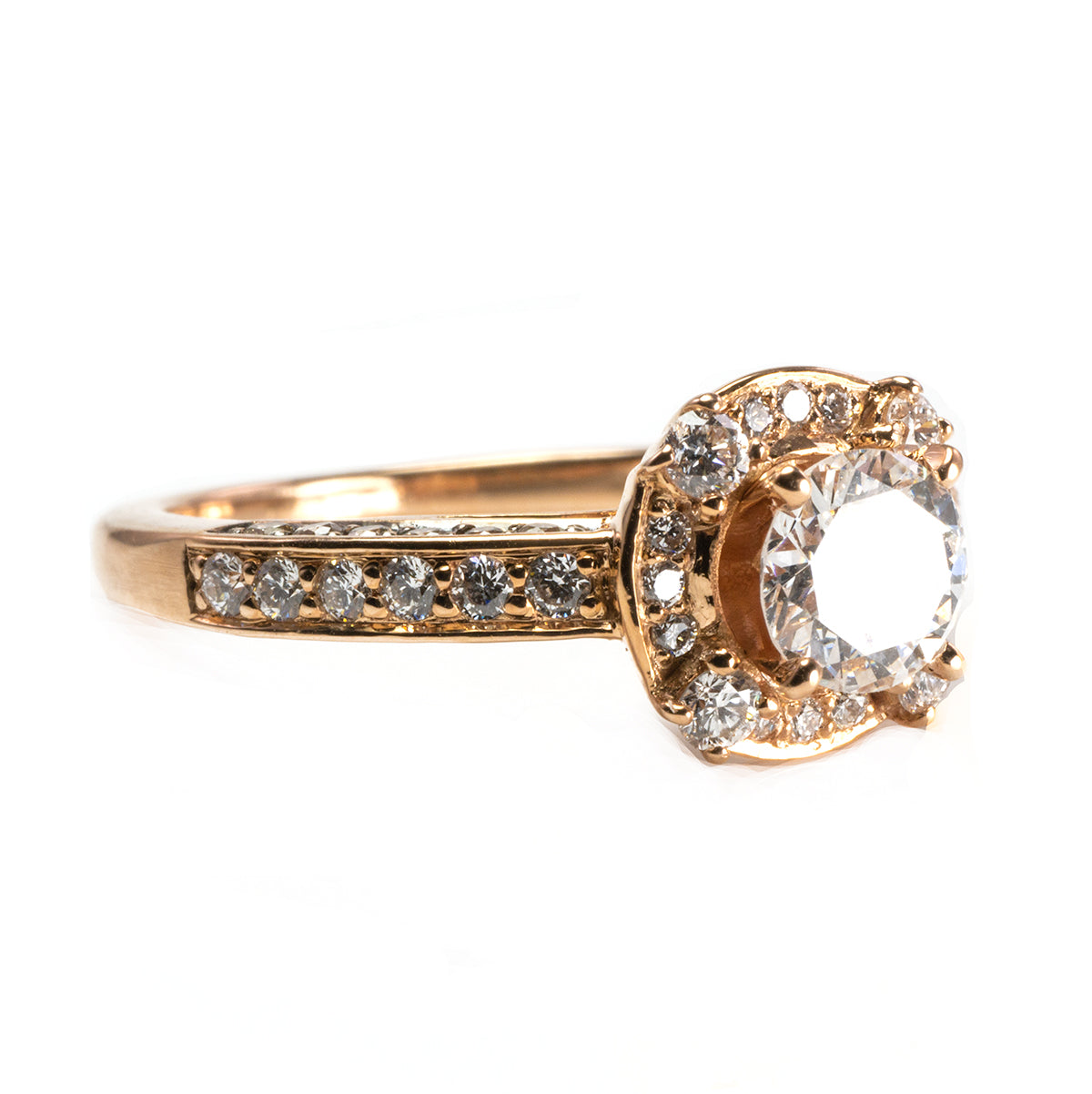 Great Lakes Boutique 14 k Levian Rose Gold Diamond Ring