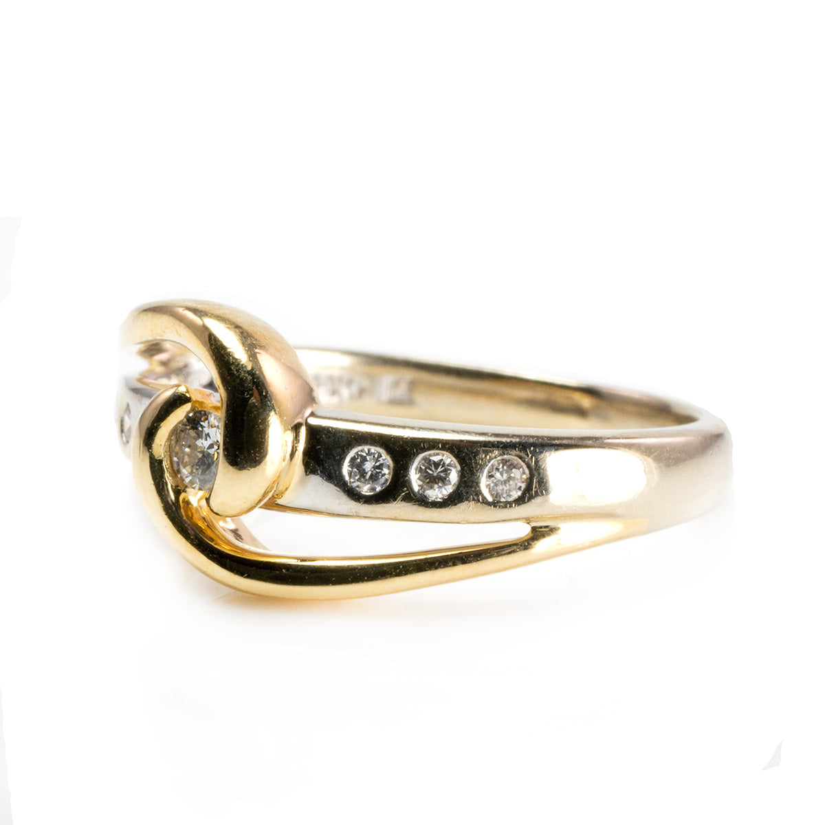 Great Lakes Boutique 14 k Two Tone Diamond Fashion Ring