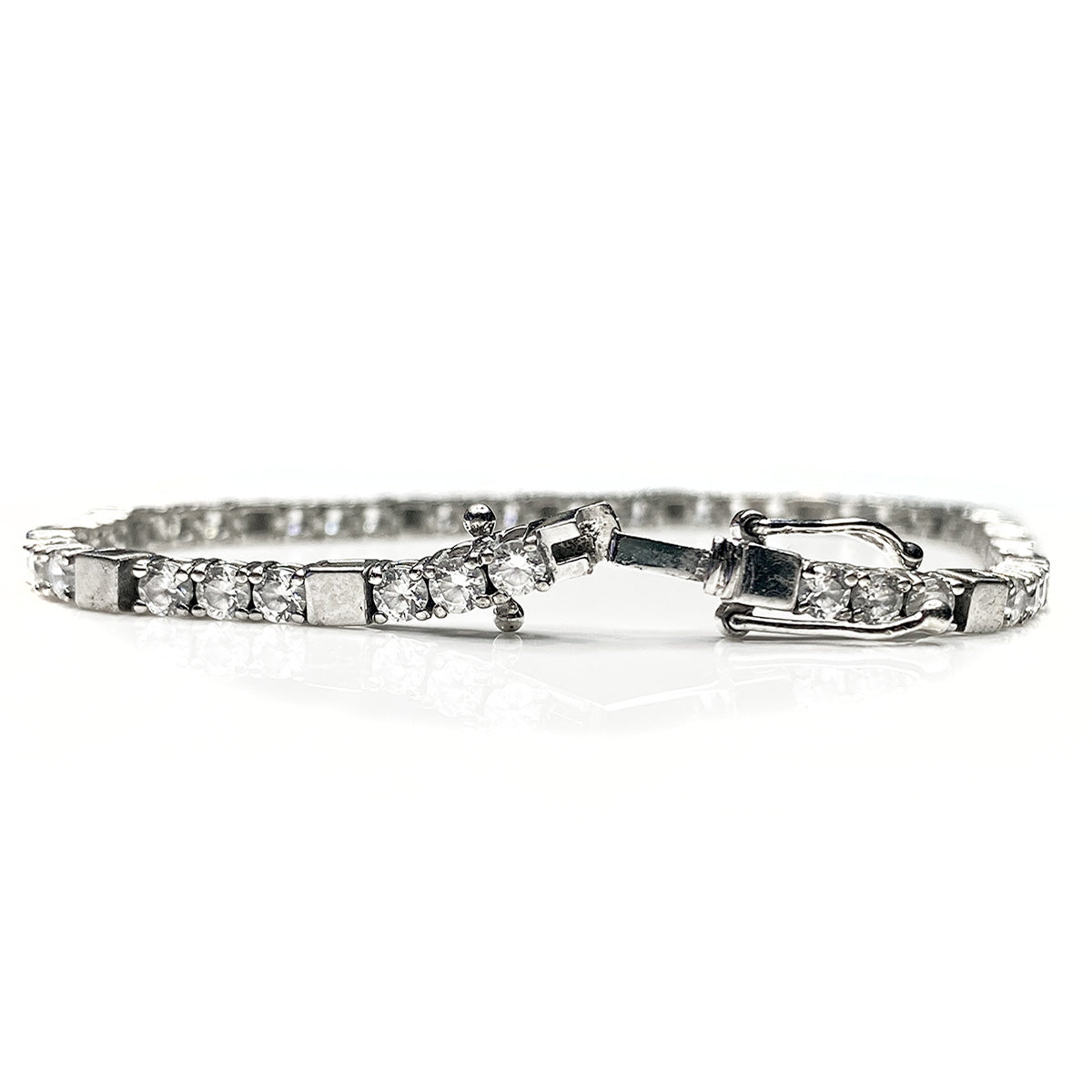 Great Lakes Boutique Silver Tennis Bracelet