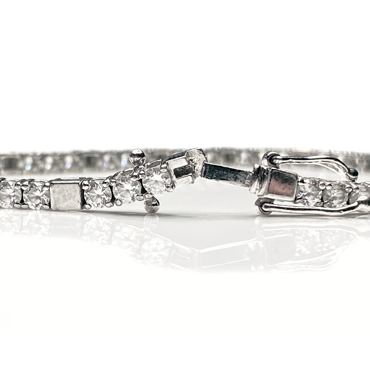 Great Lakes Boutique Silver Tennis Bracelet
