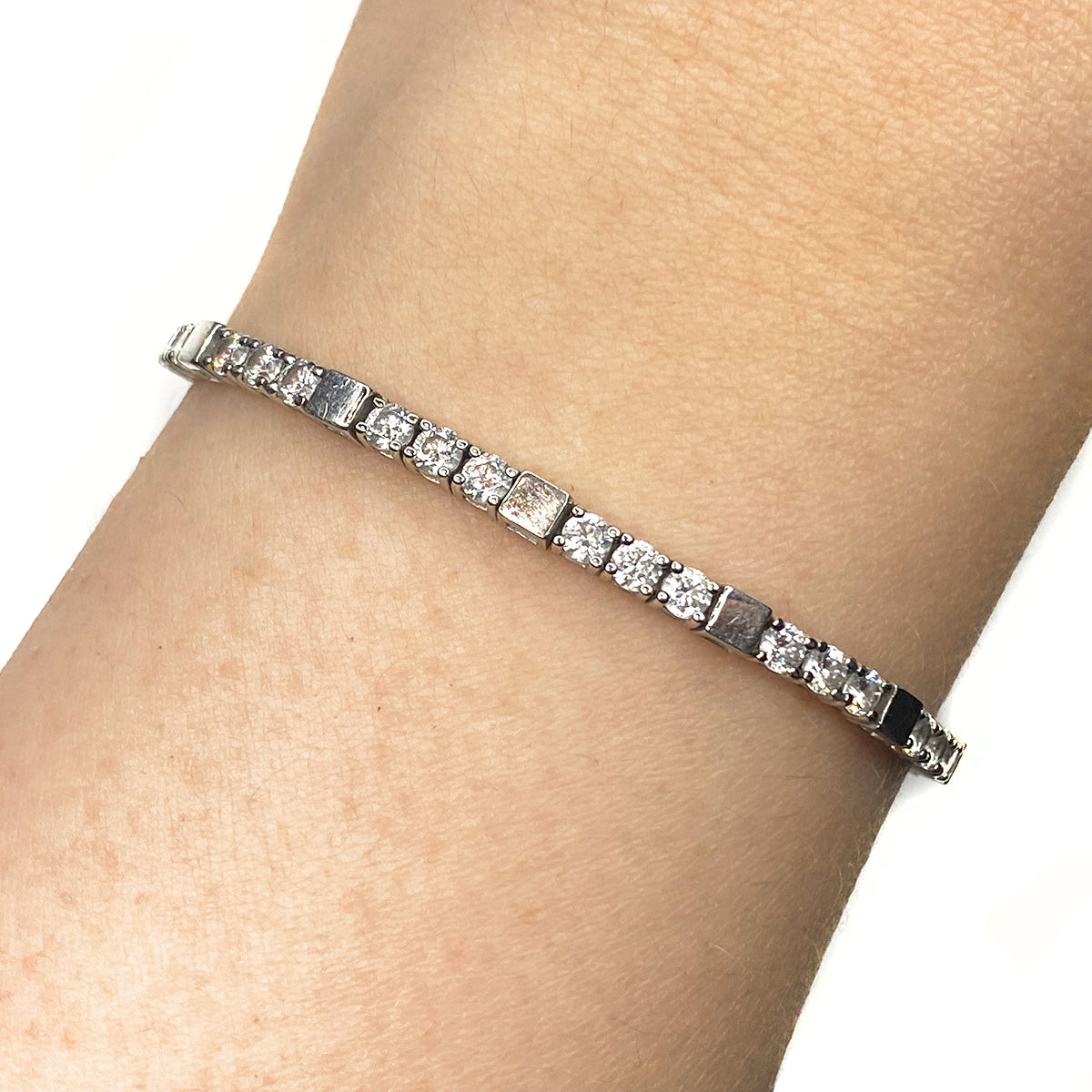 Great Lakes Boutique Silver Tennis Bracelet