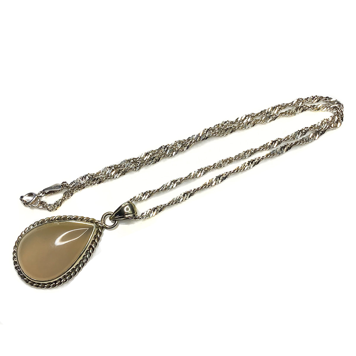 Great Lakes Boutique Silver &amp; Gray Chalcedony Necklace