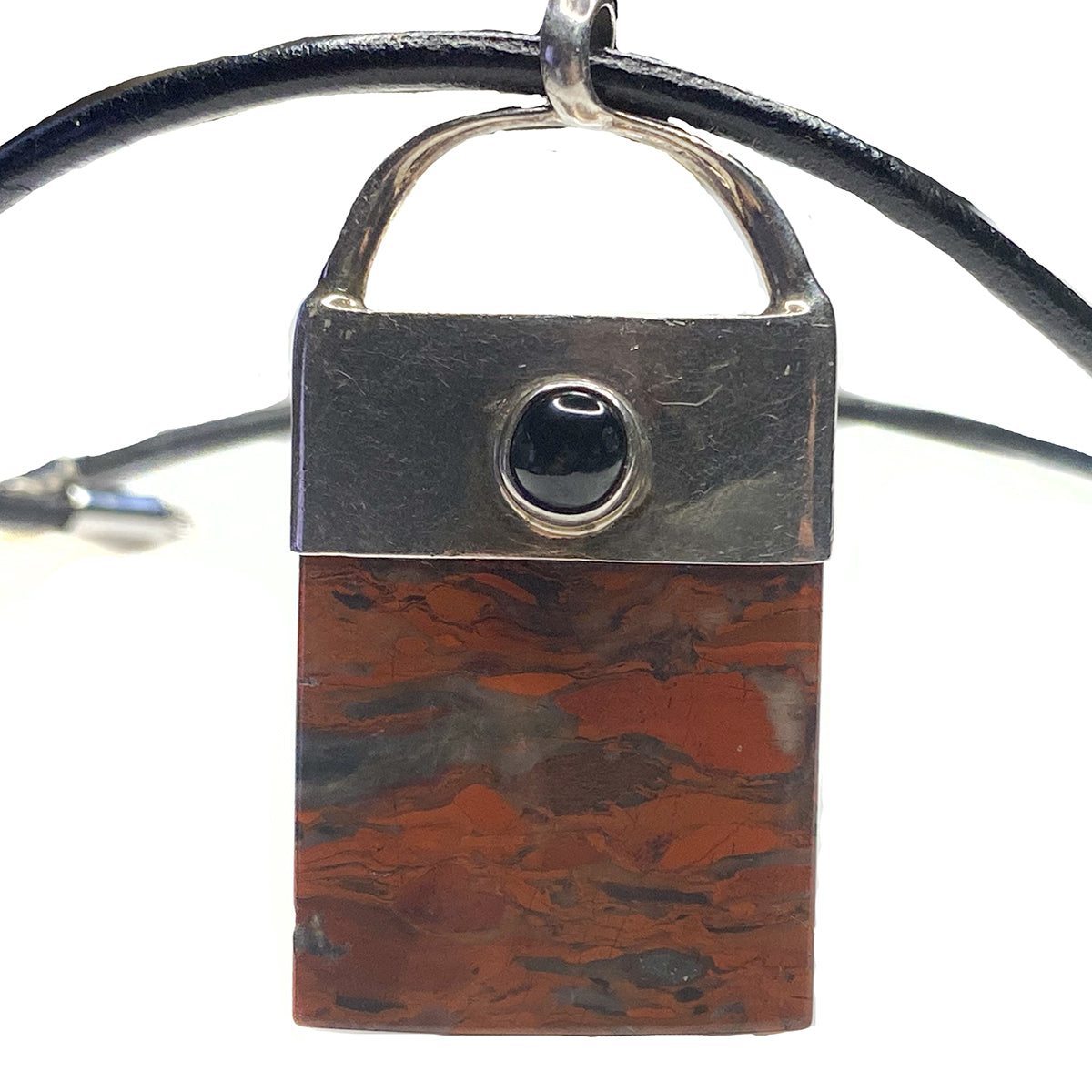 Great Lakes Boutique Silver &amp; Jasper Pendant