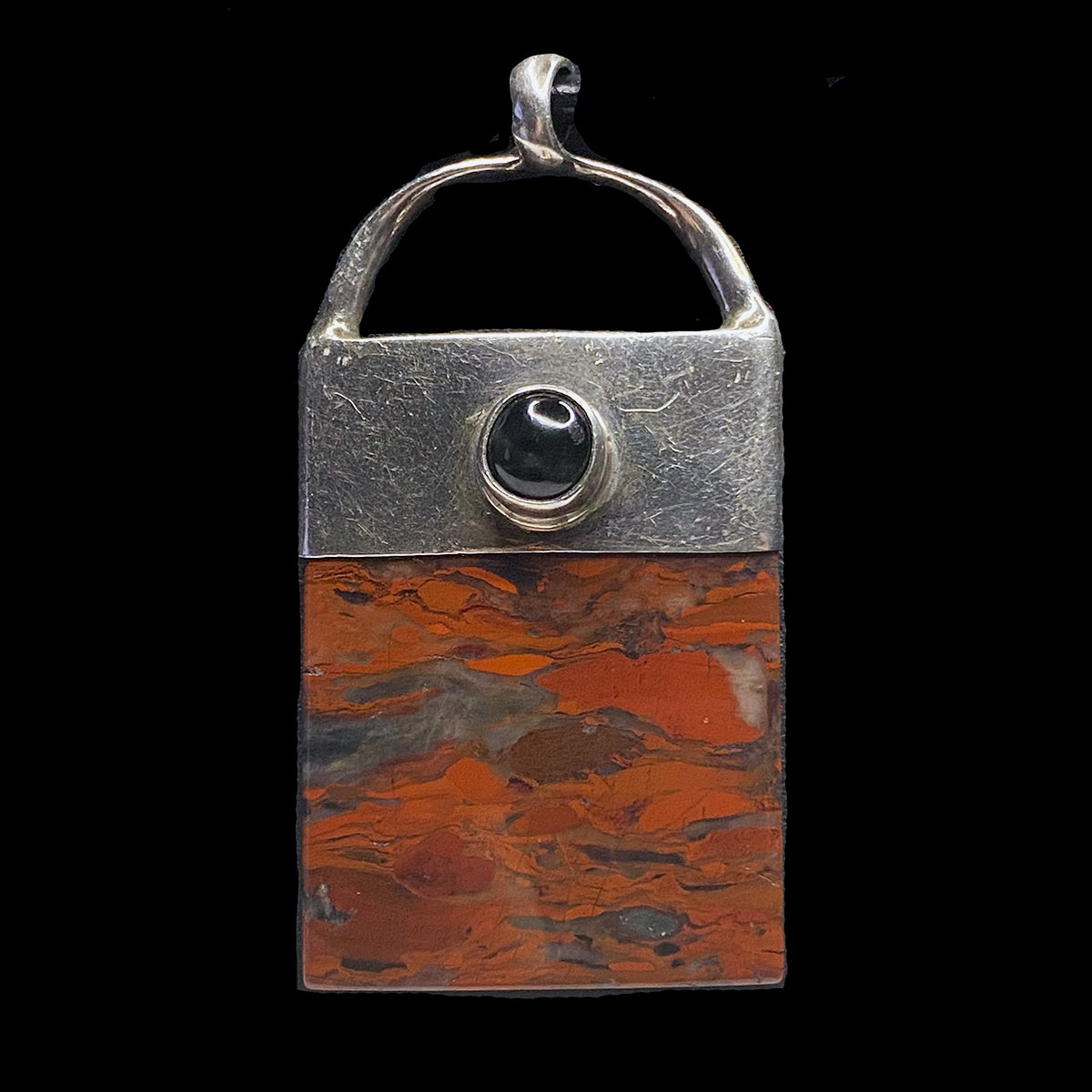 Great Lakes Boutique Silver &amp; Jasper Pendant
